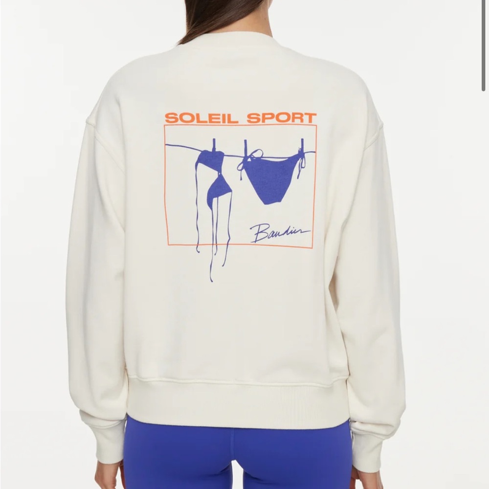 Bandier Classic Soleil Sport Crew Neck Sweatshirt